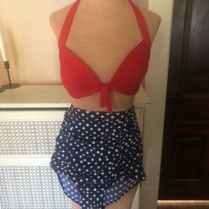 Cocoship High-waisted bikini swim suit set